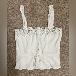 O'Neill White Lace Strap Top Size XS